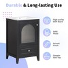 MOEPISY 20 inch Bathroom Vanity with Sink, Bathroom Cabinet with Soft Closing Glass Door - 4 of 4