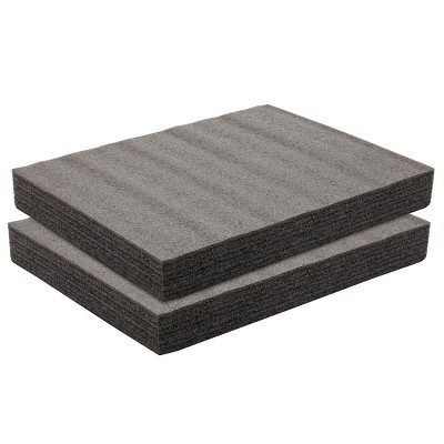 Okuna Outpost 2 Pack Black Polyethylene Foam Pads Sheets Packing Materials Supplies for Moving Packaging & Crafts, 12 x 16 x 2 in