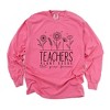 Simply Sage Market Women's Teachers Plant Seeds That Grow Forever Long Sleeve Garment Dyed Tee - 2 of 3