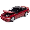 1991 Mitsubishi Eclipse GSX Maranello Red with Black Top "Import Legends" Series 1/64 Diecast Model Car by Auto World - 3 of 4