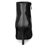 Allegra K Women's Pointed Toe Size Zipper Stiletto High Heel Ankle Boots - 4 of 4
