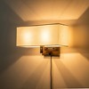 C Cattleya 2-Light Oil-rubbed Bronze Finish Wall Sconce with Linen Shade - 3 of 4