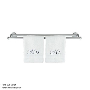 BC BARE COTTON Luxury Hotel & Spa Mrs and Mr Towel Set Wedding Engagement - 1 of 4