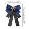 INSPIRE CHIC Women's Big Ribbon Bowknot Snowflakes Multicolor Rhinestone Brooches Bow Ties - 2 of 4