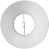 Springcrest Set of 2 Empire Lamp Shades White Small 6" Top x 12" Bottom x 8" High x 8.5" Slant Clip-On Harp and Finial Fitting - 4 of 4