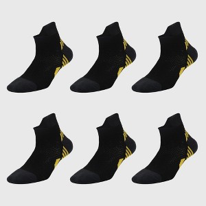 Anna-Kaci Men's 6pk Sports Athletic Ankle Socks - 1 of 3