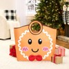 The Lakeside Collection Christmas Gift Sack with Handles - Gingerbread Man - 2 of 4