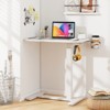 Tangkula Mobile Standing Desk Height Adjustable Overbed Bedside Table w/ Cup Holder & Headphone Hook - 4 of 4