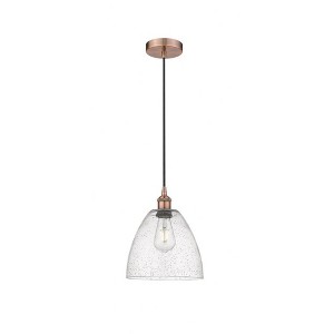 Edison Dome - 1 Light Cord Hung Mini Pendant In Industrial Style-12.25 Inches Tall and 9 Inches Wide - 1 of 1