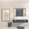 Apmir High-Strength Tempered Glass and Aluminum Alloy Framed French Cleat Mounted Wall Decor Bathroom Vanity Mirror with 5-Year Warranty - 3 of 4