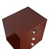 NicBex Contemporary Nightstand with Locking Top Drawer and Metal Handles Bedside Table End Table for Bedroom, Living Room, Office - 3 of 4