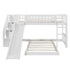 Whisen Stairway Twin over Twin Bunk Bed with Two Drawers and Slide - 3 of 4