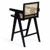 Kumasinova 27" Woven Cane Accent Bar Stools with Back&Armrest,Boho Style Barstools with Eco-Friendly Rubberwood Frame for Dining Room&Patio - 4 of 4