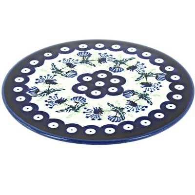 Blue Rose Polish Pottery Sweet Annie Trivet