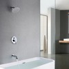 Sumerain Tub and Shower Faucet with Valve with Pressure Balance Valve, Shower Head and Spout Chrome - 3 of 4