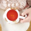 Pinky Up Penny Dog Mug, Ceramic Tea Mug, Tea Tumbler Cup, Dog Lover Gifts, Puppy Inspired Tea Cup, Gold Accents, 16oz - 3 of 4