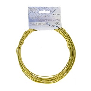 John Bead 12 Gauge Green Apple Aluminum Jewelry Wire, 30ft - 1 of 4