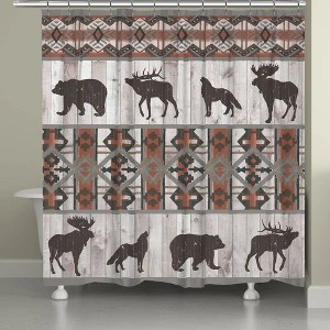Laural Home Bear Lodge Shower Curtain - 1 of 4