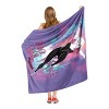 Marvel Spider-Man Across The Spiderverse Watercolor Leap Silk Touch Throw Blanket 50x60 Inches - 2 of 4
