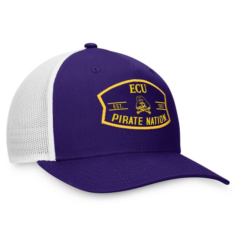 NCAA East Carolina Pirates Structured Domain Cotton Hat, 3 of 5