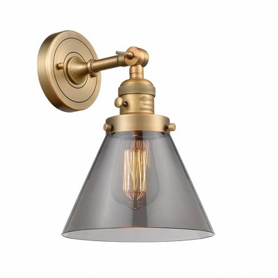 Cone - 1 Light Wall Sconce In Industrial Style-10 Inches Tall and 8 Inches Wide