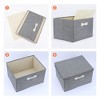 REGALWOVEN Collapsible Fabric Storage Bin with Lid and Handle for Shelves Closet 2 Pcs - 3 of 4