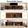 Whisen Furniture-Style TV Stand & Hidden Cat Litter Box & Cat Bed, House with Removable Sliding Door - 4 of 4