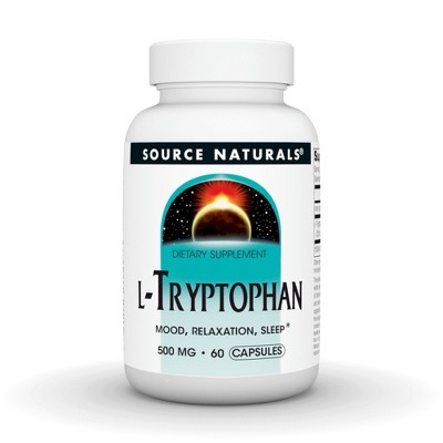 L-Tryptophan 500 mg by Source Naturals, Inc.  -  60 Capsule