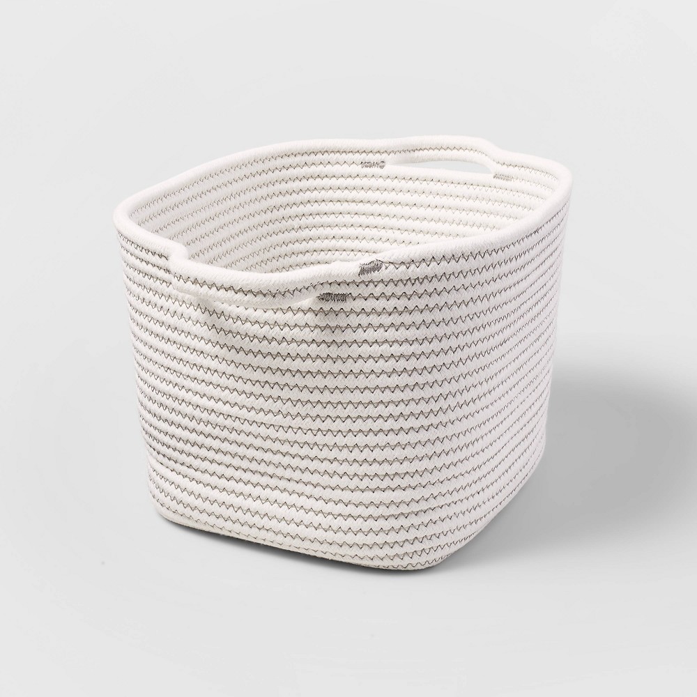 Bath Basket Medium Crate Off White - Brightroom