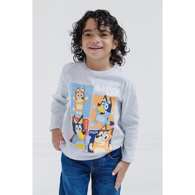 Bluey Bingo Dad Little Boys 2 Pack T-Shirts Blue/Gray 7-8 — фото 2