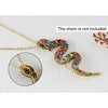 Anna-Kaci Crystal Rhinestone Snake Brooch Necklace for Halloween and Cosplay - 2 of 4