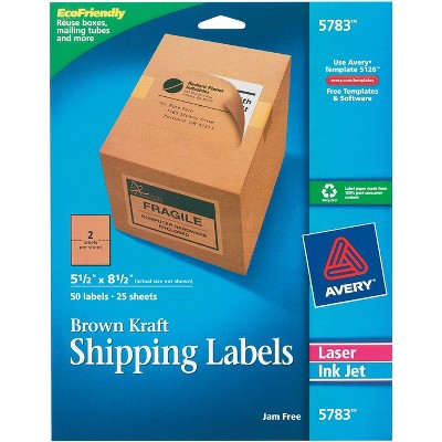 Avery Laser/Inkjet Shipping Label 8 1/2 x 8 5783