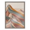 18" x 24" Blake MCM Mountains 1b Framed Printed Glass Gray - Kate & Laurel All Things Decor: Modern Landscape Wall Decor, Digital Art - 2 of 4