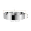 Unique Bargains Stainless Steel Seamless Nonstick Mirror Coating Round Cake Ring - 2 of 4