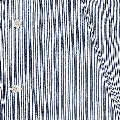 deep sea navy fine stripe