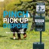 Flash Furniture Kessler Locking Dog Waste Bag Dispenser with Glow in the Dark Sign, Hand Sanitizer Bottle and Rain Guard - 600 Roll Bags Included - 2 of 4