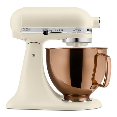 KitchenAid 5qt 10-Speed Stand Mixer with Copper Bowl Fresh Linen - Hearth & Hand™ with Magnolia: Metal, 325W, 22.8 lbs