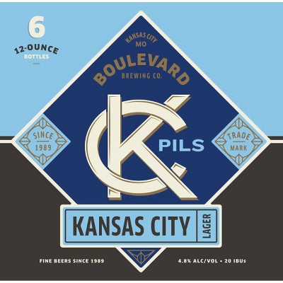 Boulevard KC Pils Kansas City Lager Beer - 6pk/12 fl oz Bottles