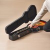 VEVOR Electric Guitar Hard Case, 41.34 in Gourd-Shaped Guitar Hard Case, PVC Padding Soft Lining Water-Resistant Hard Shell Guitar Case, Black - 2 of 4