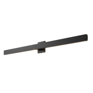JONATHAN Y Vara Modern Minimalist Indoor/Outdoor Metal 350-Degree Rotate Dimmable Integrated Linear LED Wall Sconce - 1 of 4