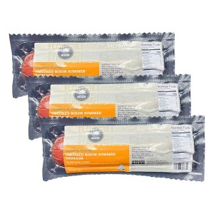 Nebraska Bison 7-8 oz Original Bison Summer Sausage - Pack of 3 - 1 of 4