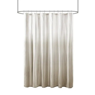 LunaLulinlk Ombre Printed Seersucker Shower Curtain