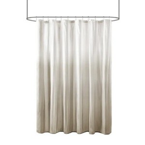 LunaLulinlk Ombre Printed Seersucker Shower Curtain - 1 of 4