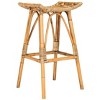 Leda Rattan Bar Stool  - Safavieh - image 3 of 4