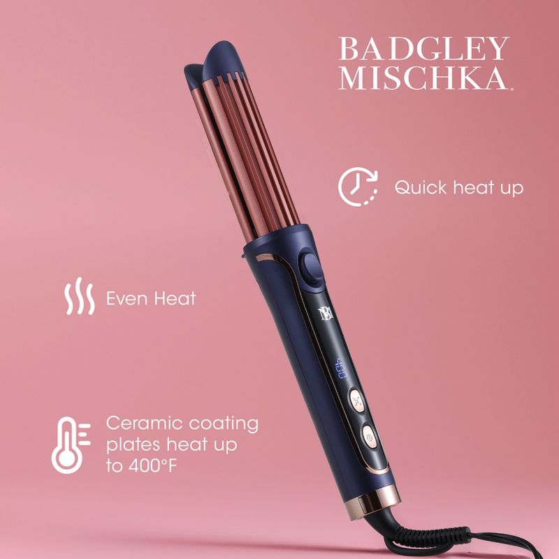 BADGLEY MISCHKA 2-in-1 Curling Iron and Hair Straightener Air Styler with Heat & Cool Control, 5 of 7