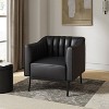 Carsten Industry 30" Wide Faux Leather Chair with Metal Leg| HULALA HOME - 2 of 4