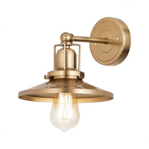 Elk Home English Pub 1 - Light Wall Light In Satin Brass : Target