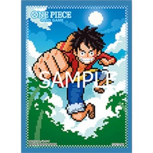 Bandai One Piece Card Game Official Sleeves: Assortment 8 - Pixel Art Monkey.D.Luffy (70-Pack) - 1 of 1