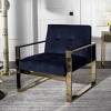 Vasco Accent Chair - FOX6290 - Navy - Safavieh Couture - 2 of 4