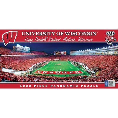 MasterPieces NCAA Wisconsin Badgers 1000 Piece Panoramic Stadium Jigsaw Puzzle